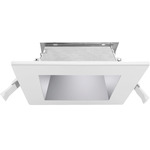 Commercial J-Box Square Downlight Reflector Trim - Alpine White