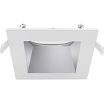 Commercial J-Box Square Wall Wash Reflector Trim - Alpine White