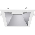 Commercial J-Box Square Wall Wash Reflector Trim - Alpine White