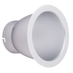CE Round Commercial Deep Regressed Downlight Reflector Trim - Alpine White
