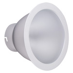 CE Round Commercial Deep Regressed Downlight Reflector Trim - Alpine White