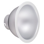 CE Round Commercial Deep Regressed Downlight Reflector Trim - Alpine White