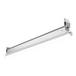 T-Grid Linear Light - Anodized Silver / Milky