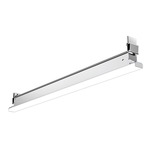 T-Grid Linear Light - Anodized Silver / Milky