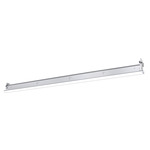 T-Grid Linear Light - Anodized Silver / Milky