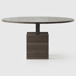 Plane Round Dining Table - Umber