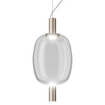 Riflesso 2 Pendant - Matte Gold / Crystal