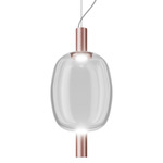 Riflesso 2 Pendant - Matte Copper / Crystal