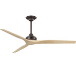 Spitfire DC Ceiling Fan - Dark Bronze / Natural