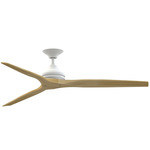 Spitfire DC Smart Ceiling Fan - Matte White / Natural