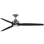 Spitfire DC Smart Ceiling Fan - Brushed Nickel / Black