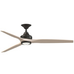 Spitfire DC Smart Ceiling Fan - Dark Bronze / Matte White