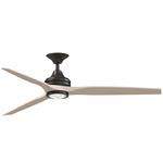 Spitfire DC Smart Ceiling Fan - Dark Bronze / Natural