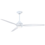 Spitfire DC Smart Ceiling Fan - Matte White / White Washed