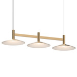 Systema Staccato Cone Linear Pendant - Brass / Brass