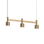 Systema Staccato Drum Linear Pendant - Brass / Brass