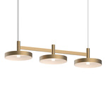 Systema Staccato Pan Linear Pendant - Brass / Brass