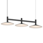 Systema Staccato Cone Linear Pendant - Satin Black / Satin Black