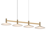 Systema Staccato Cone Linear Pendant - Brass / Brass