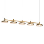 Systema Staccato Pan Linear Pendant - Brass / Brass