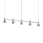 Systema Staccato Drum Linear Pendant - Bright Satin Aluminum / Bright Satin Aluminum