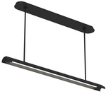 Carson Linear Chandelier - Midnight Black / White