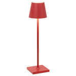 Poldina Pro Micro Rechargeable Table Lamp - Red