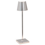 Poldina Pro Micro Rechargeable Table Lamp - Chrome