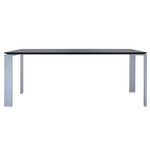 Four Soft Touch Table - Aluminum / Black