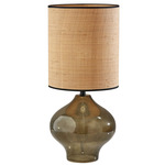 Emma Table Lamp - Green / Natural