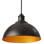 Wallace Pendant - Black / Black / Gold