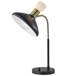 Patrick Desk Lamp - Black / Brass / Black