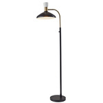 Patrick Floor Lamp - Black / Brass / Black