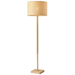 Ellis Floor Lamp - Natural Wood / Beige / Beige