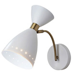 Oscar Wall Sconce - White / White