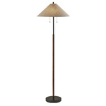 Palmer Floor Lamp - Black / Walnut / Light Brown