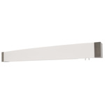 Algiers Overbed Wall Sconce - Satin Nickel / White Acrylic