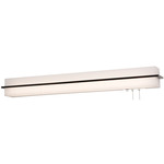 Apex Overbed Wall Sconce - Espresso / White Linen