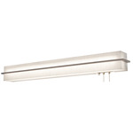 Apex Overbed Wall Sconce - Weathered Grey / White Linen