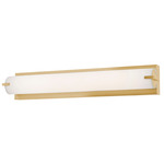 Axel Color Select Bathroom Vanity Light - Satin Brass / White