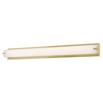 Axel Color Select Bathroom Vanity Light - Satin Brass / White