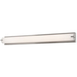 Axel Color Select Bathroom Vanity Light - Satin Nickel / White