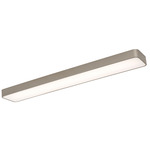 Bailey Color Select Linear Ceiling Light - Satin Nickel / White