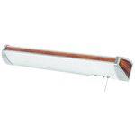 Ideal Overbed Wall Sconce - Mahogany Wood / White