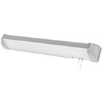 Ideal Overbed Wall Sconce - Brushed Nickel / White