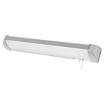 Ideal Overbed Wall Sconce - Brushed Nickel / White