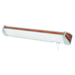 Ideal Overbed Wall Sconce - Mahogany Wood / White