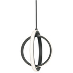 Lock Pendant - Black / White