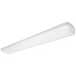 Cloud Color Select Linear Flush Mount Ceiling Light - White / White