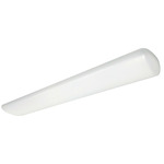 Cloud Color Select Linear Flush Mount Ceiling Light - White / White